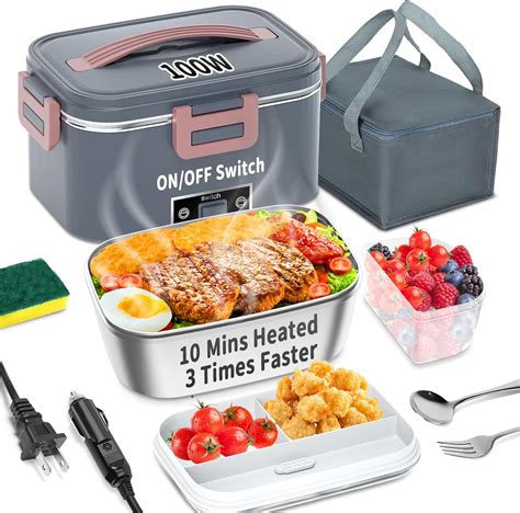 best electric heated lunch boxes 2021|rechargeable self heated lunch box.